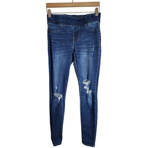 Old Navy Jeans Women's 4 Rockstar Mid-Rise Distressed‎ Skinny Pull On